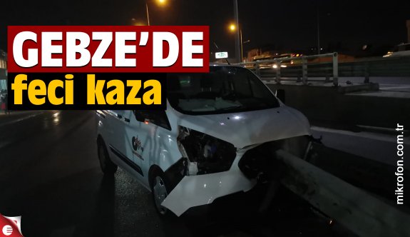 Gebze'de bariyerlere saplanan panelvanın sürücüsü yaralandı - Gündem - Haber Sitesi Yazılımları - Haber Scripti