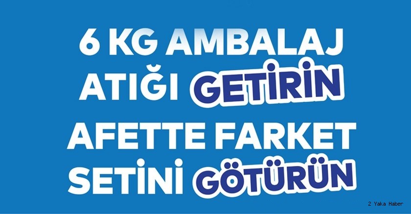 Kartal Belediyesi’nden ‘Atığı Getirin, Afette Farket Setini Götürün’ Kampanyası